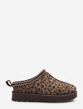 Women's 'Oak' Aztec Detail Faux Fur Lining Mini Boots in Dark Brown Size: 4 - Dark Brown - Size: 4 - Where's That From - FashionsVida
