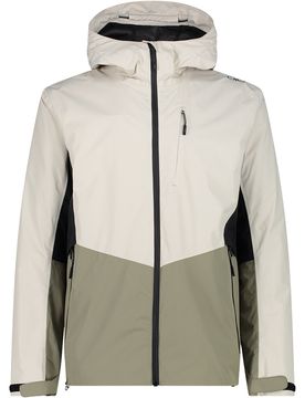 Man jacket fix hood chaqueta impermeable hombre Marron (54)