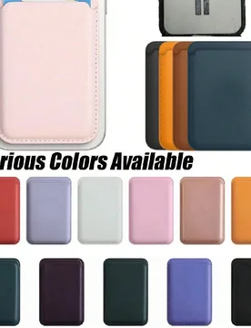 Portacartas magnético compatible con MagSafe, compatible con series 16/15/14/13/12, compatible con fundas de teléfono magnéticas de Apple, de PU, p - Shein - FashionsVida