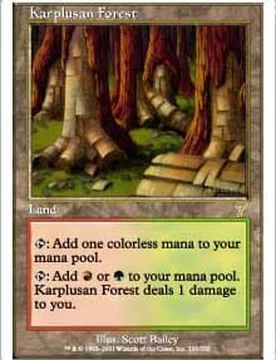Karplusan Forest (foil) 7th Edition - Magic: The Gathering - FashionsVida