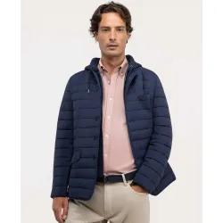 Cazadora de hombre acolchada mangas neopreno