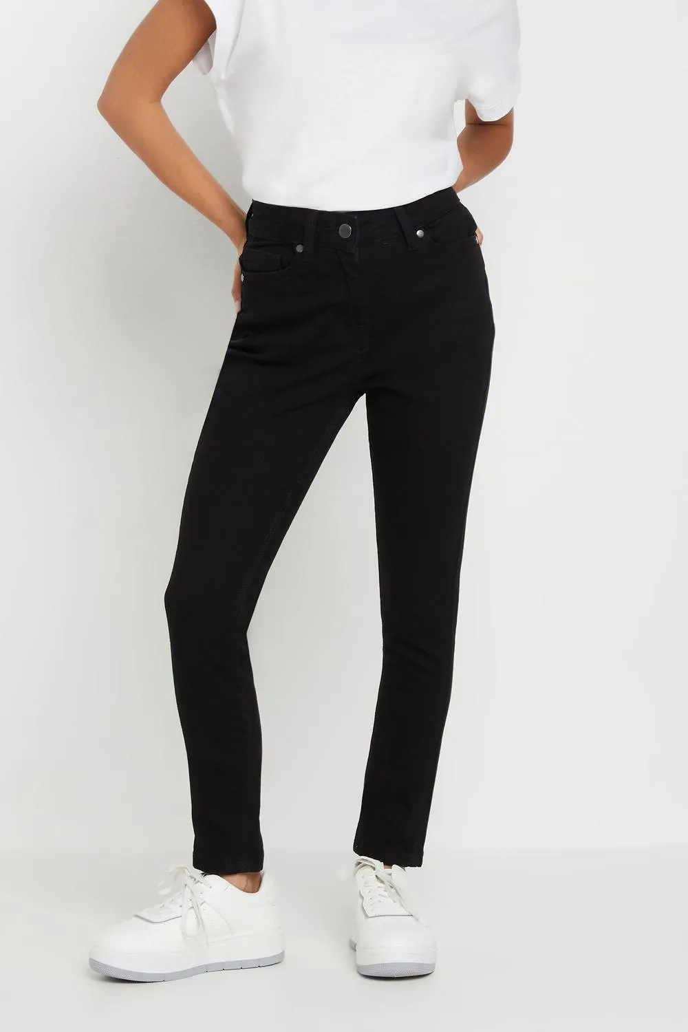 Petite Skinny Jeans - Black - Size: 12 - PixieGirl - FashionsVida