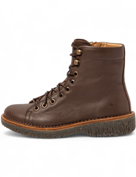 Para mujer. 255724ZJ0005_012 Botines de Piel N5572 Volcano medio (36), Plano, Cremallera, Casual