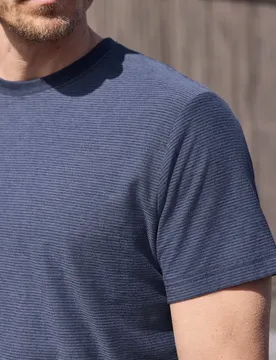 Street One T-Shirt im Yarn Dye Streifen-Look male Blau