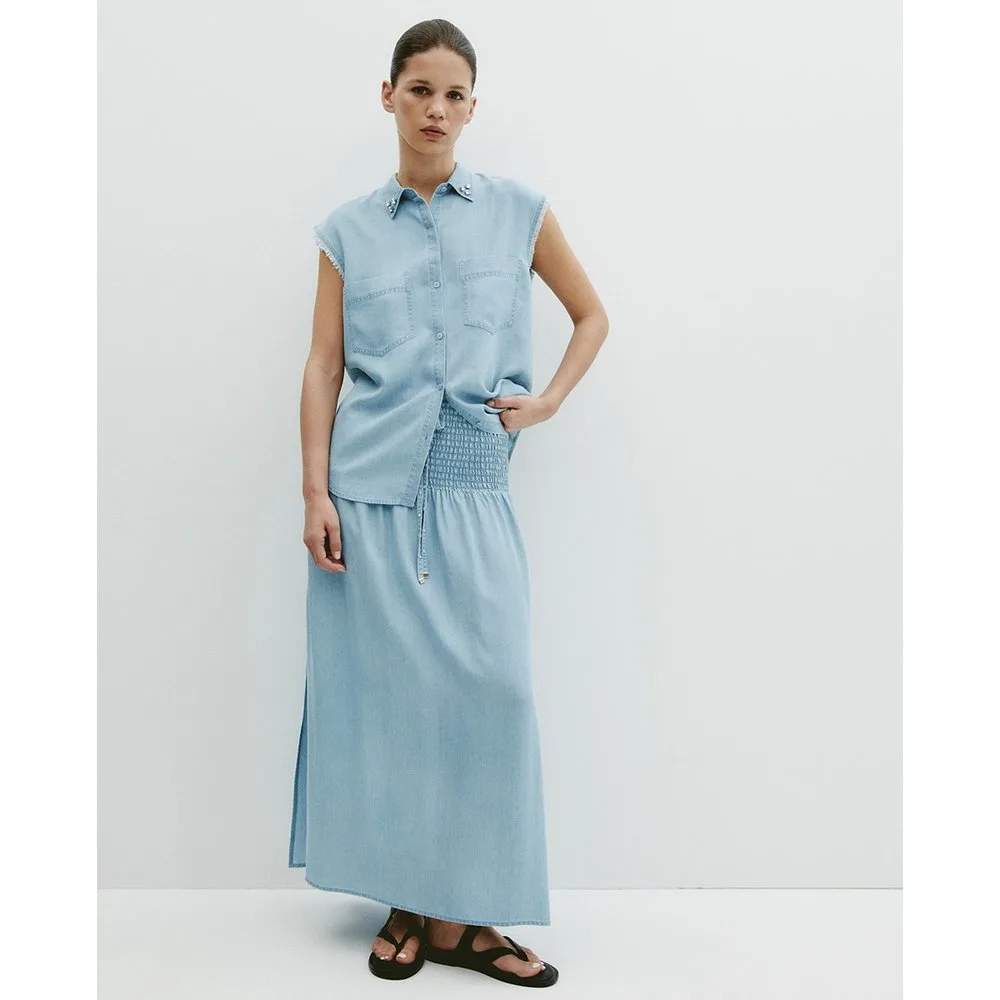 Sfera - Falda tencel lavada - Sfera - FashionsVida