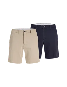 Pack Cotton Rich Chino Shorts Multi male - Jack & jones - FashionsVida