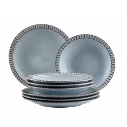 Mäser Teller Set, Steinzeug Ida
