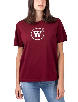Wood Wood Mia Tee Dark Red S Damen