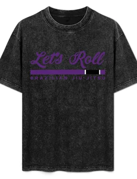 Let's Roll Purple Belt Brazilian Jiu Jitsu T-Shirt Non-Shrink Basic Cotton T-Shirt - Aliexpress - FashionsVida
