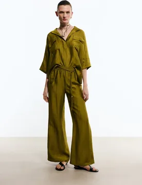 Pantalón ancho de mujer - Woman Limited El Corte Inglés - FashionsVida