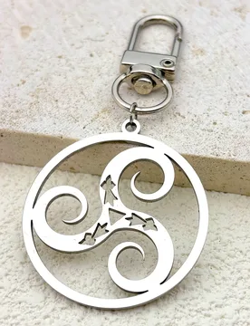Triple Spiral Triskele Keyring For Women Men Stainless Steel Silver Color Celtic Christian Trinity Keychain Jewelry Gifts - Aliexpress - FashionsVida