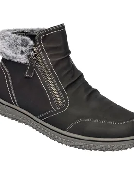 Kuschel-Stiefelette „Carmen“ schwarz 37 Damen - wonderwalk - FashionsVida