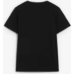 Camiseta de manga corta de hombre básica con calavera bordada