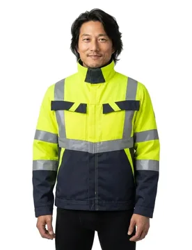 Veste Safe Light 15909 Hi-Vis Yellow / Dark Navy L - MASCOT - FashionsVida