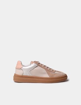 Zapatillas deportivas de piel para mujer con animal print | AUREA