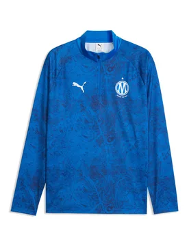 Trainingsoberteil 1/4 Zip OM Warm Up 2026/27 - Bleu - male - Size: M - Puma - FashionsVida