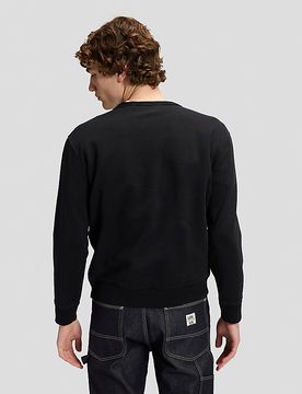 Relaxed Terry Crew Sweatshirt Black Größe L male