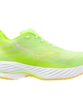 Scarpe Da Running Wave Rider 28 Neo Lime / Flax / Snow White EU 35 - Mizuno - FashionsVida