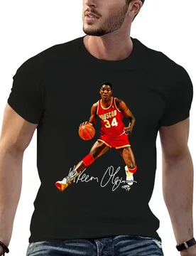 Hakeem Olajuwon Basketball Signature Vintage Retro 80s 90s Rap Style Perfect Gift For Basketball Lovers T-Shirt - Aliexpress - FashionsVida