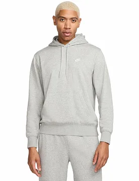 Felpa con cappuccio da uomo NK Club French Terry grigio L - Nike - FashionsVida