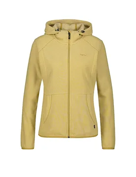 Chaqueta polar de mujer Lourosa con capucha y rayas oliva 38 - Meru - FashionsVida