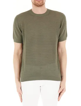 Maglia in cotone VERDE OLIVA S - Paolo Pecora - FashionsVida