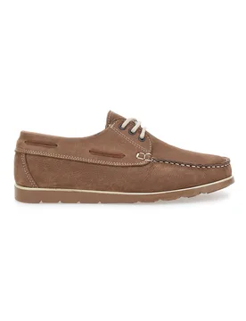 Scarpe Stringate Marroni In Vera Pelle Made in Italy 09 42 - JERPOINT - FashionsVida