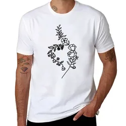 Floral NEDA Symbol T-Shirt man t shirt summer man graphic t shirt T-Shirt