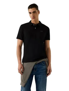 Polo à Manches Courtes Essential Jet Black A996 XL