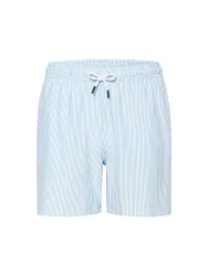 Herren Badeshorts Striped hellblau XL M