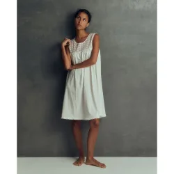 Camisón sin mangas estampado