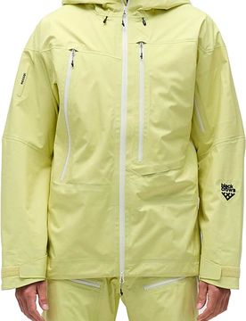 Wasserfeste und atmungsaktive Skijacke M 3L Freebird Jkt Wax Yellow für Herren Größe M Gelb