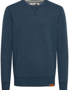 Solid Sudadera azul / marrón