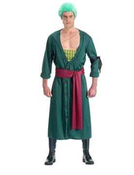 One Piece Zoro Kostüm für Erwachsene dunkelgrün - CHAKS - FashionsVida