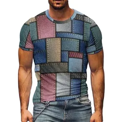 Themed Outfit Men's 3D Printed Short-Sleeve T-Shirt - Loose Fit Casual Top