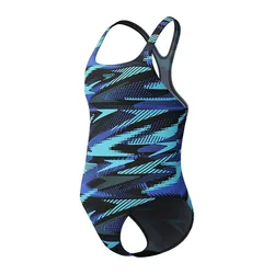 Hyperboom Allover Medalist Swimsuit Cobalt Pop 7-8 Years Girls