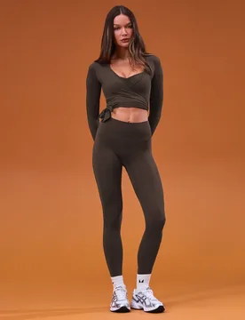Top cruzado Tempo para mujer de MP - Chocolate - XS - MyProtein - FashionsVida