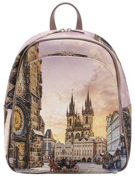 Zaino da donna ASTRO CLOCK ecopelle e pelle con tasche multiple