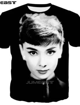 Jumeast Men Women 3D T-Shirt Superstar Audrey Hepburn Oversized Summer O-Neck Short Sleeve T Shirt Sport Pullover Tops Tees - Aliexpress - FashionsVida