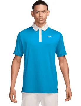 Golf Polo Dri-Fit Tour Contrast, blau/weiss l - Nike - FashionsVida