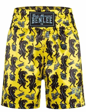 Short De Boxe Panther Yellow / Black / Blue XL