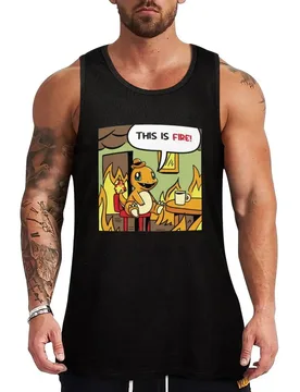 This Is Fire So Hot Tank Top Non-Shrink Tank Top Cotton Blend Casual Sleeveless - Aliexpress - FashionsVida