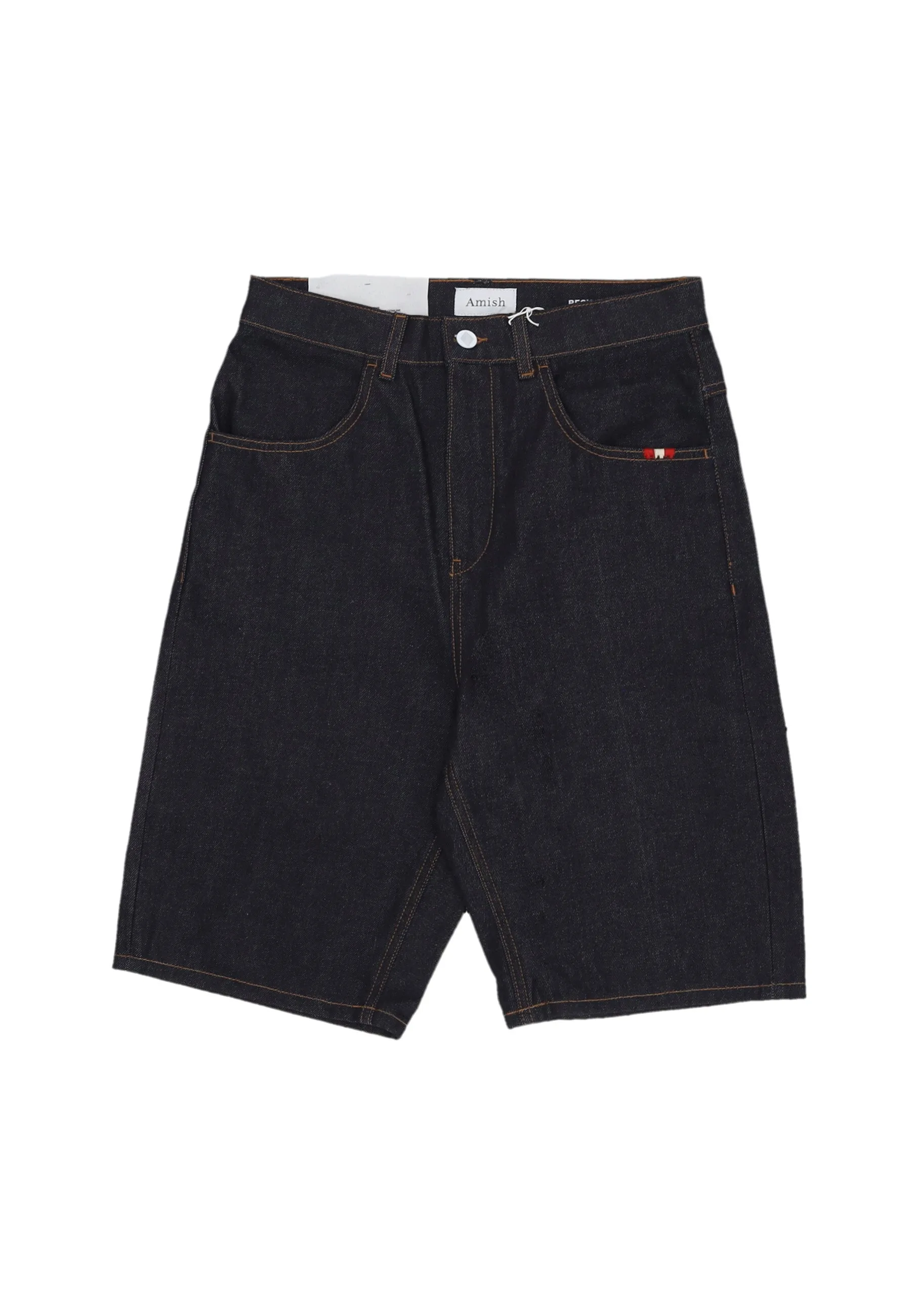 Jeans Corto Uomo Tommy Raw Bermuda Denim - Amish - FashionsVida