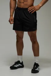 Herren Herren Active Stretch Gewebte Kontrast-Besatz 13cm Shorts Black Größe Small