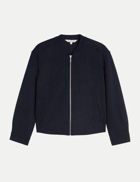 Loose-Fit Bomberjacke Blau S