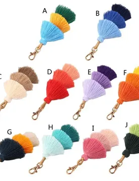 A52E Handmade for Key Rings Handcrafted Tassel Bag Charms Boho Pom Pom Keychains Colorful for Key Chains Gifts for Women - Aliexpress - FashionsVida