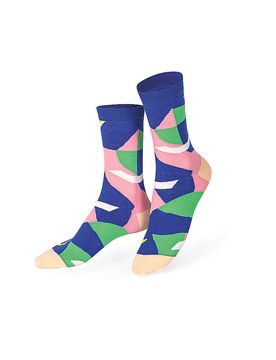 Socken 36-45 3er Pkg. FRESH EGGS Blaugruenrosa bunt damen