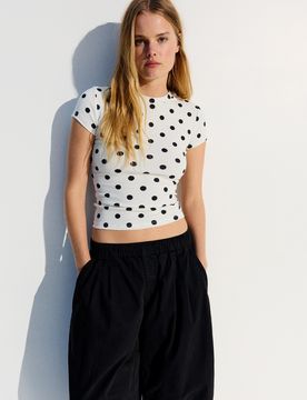 T-Shirt Manches Courtes Col Rond Xxs Blanc