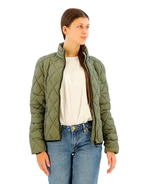 Veste Matelassée Diamond Fuji Lite Dusty Olive Green S - Superdry - FashionsVida