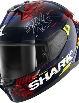 Casco Moto Integrale SKWAL CUP SPEED-VIB Blu Rosso Gia taglia XS - Shark - FashionsVida
